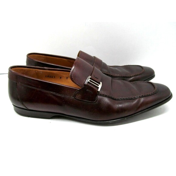 Magnanni Lino Mens Brown Leather Buckle Strap Loafers Size US 9 M - Picture 2 of 11